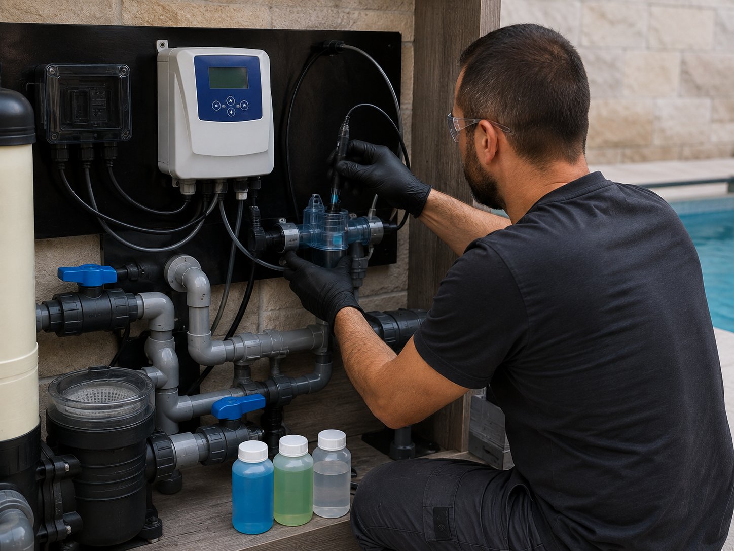 Instalación de regulador PH 