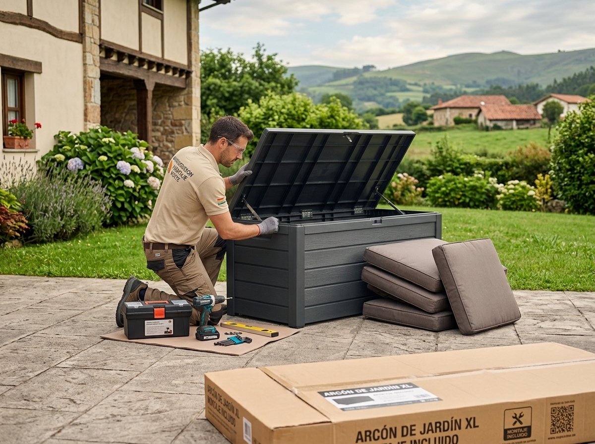 Montaje arcón exterior (mas de 160 cm ancho)
