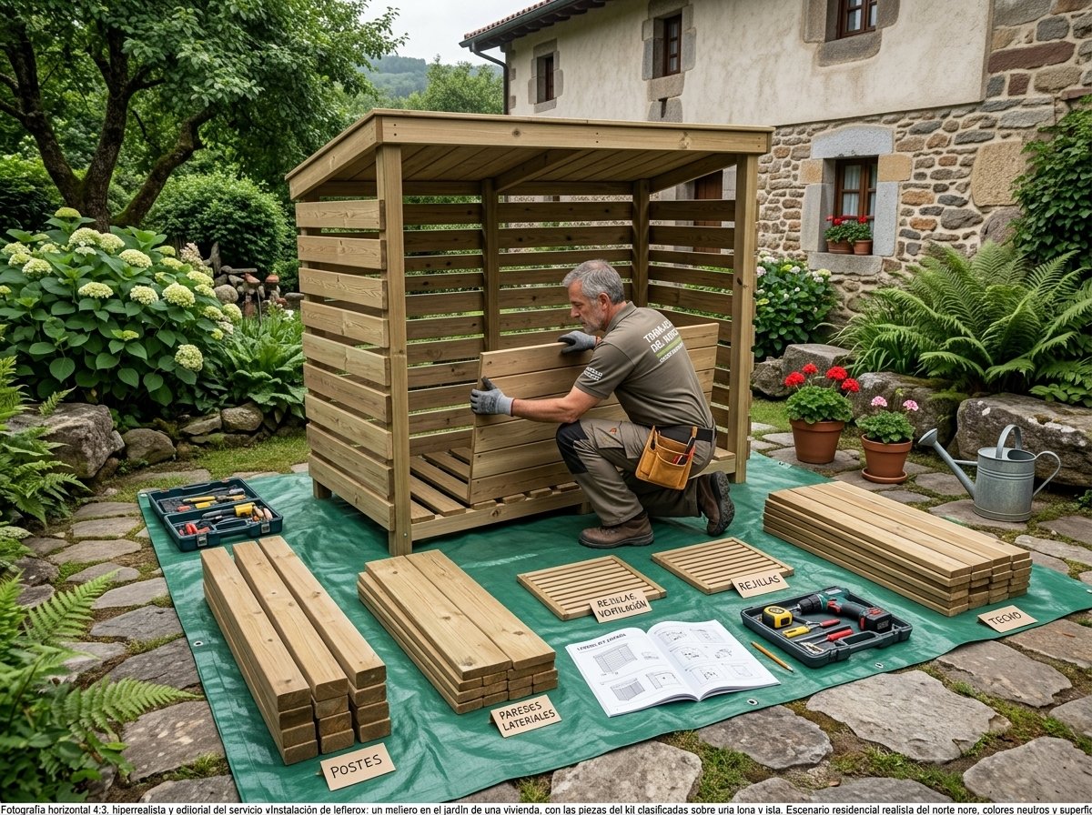 Instalación de leñero